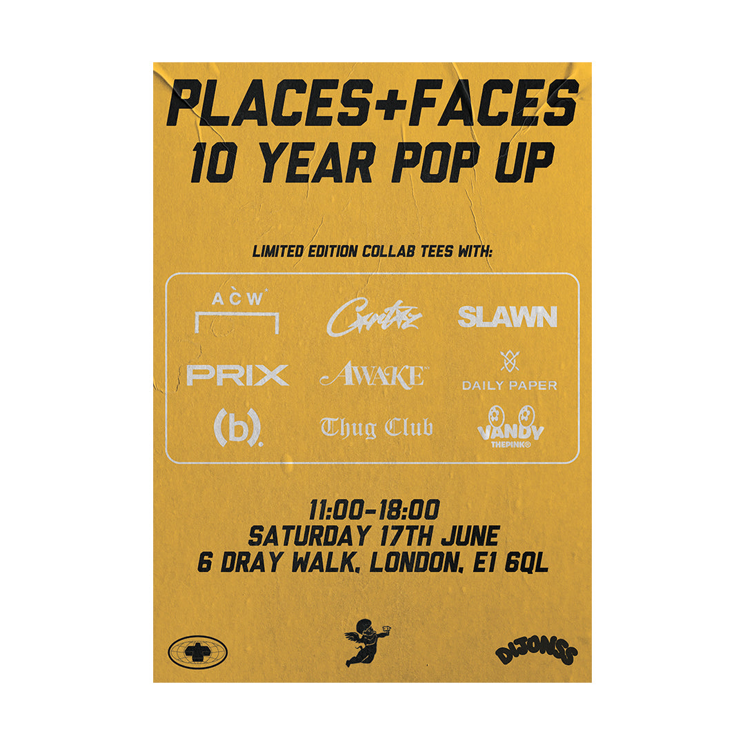 P+F 10 YEAR POSTER – PLACES+FACES