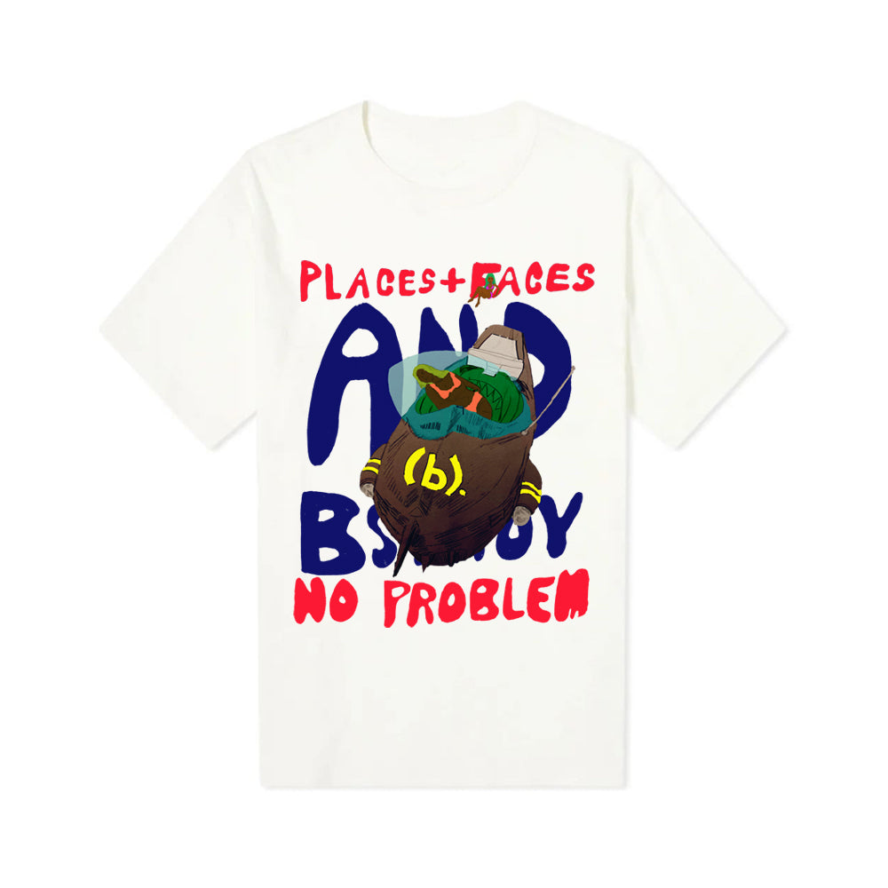 BSTROY x P+F TEE - WHITE – PLACES+FACES