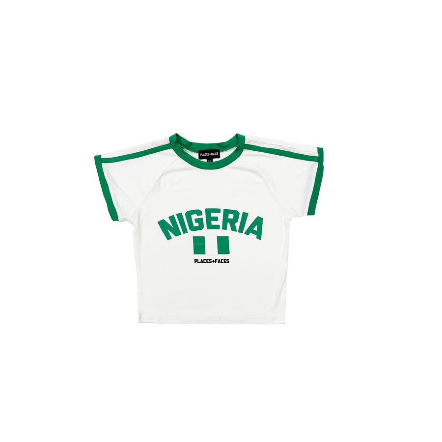 P+F NIGERIA BABY TEE - WHITE