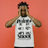 POINT + SHOOT TEE - WHITE