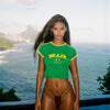 BRAZIL BABY TEE - GREEN (PRE-ORDER)