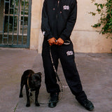 COZY OPEN HEM BOTTOMS - BLACK