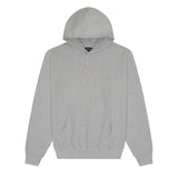 COZY HOODED SWEATSHIRT - HEATHER GREY
