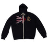 EMBLEM ZIP HOODIE - NAVY