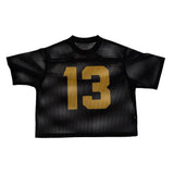 MESH TOP - BLACK/ YELLOW
