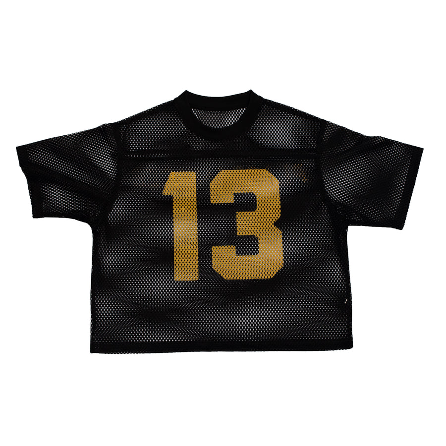 MESH TOP - BLACK/ YELLOW
