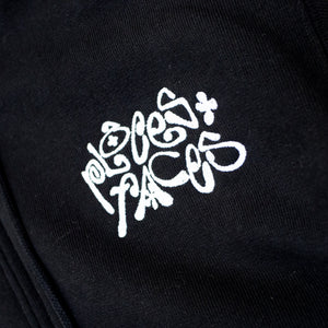 COZY ZIP HOODIE - BLACK