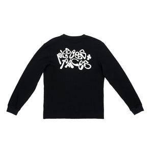 COZY WAFFLEKNIT - BLACK