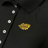 LONGSLEEVE BUTTON UP POLO - BLACK