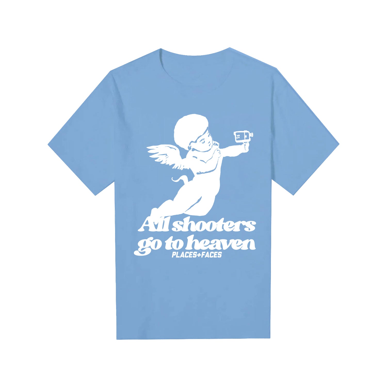 HEAVEN T-SHIRT - BLUE/WHITE