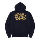 EMBLEM ZIP HOODIE - NAVY