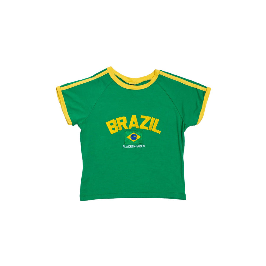 BRAZIL BABY TEE - GREEN (PRE-ORDER)