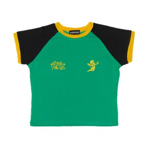 BABY TEE - GREEN/BLACK