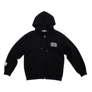 COZY ZIP HOODIE - BLACK