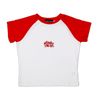 BABY TEE - RED/ WHITE
