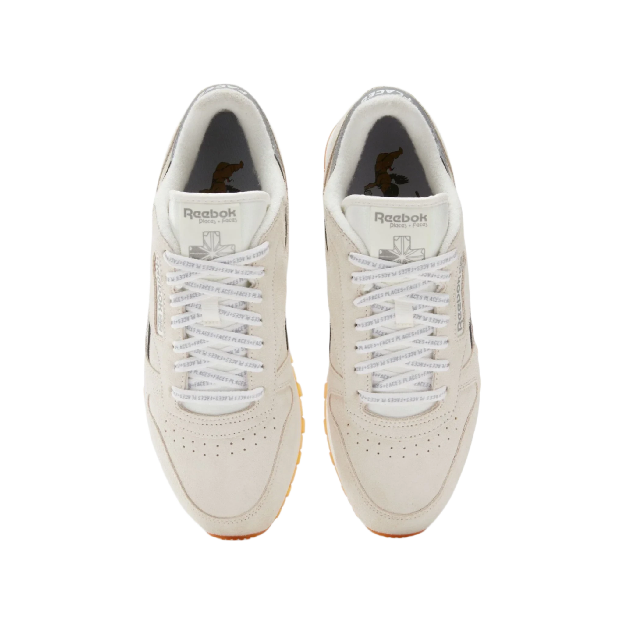REEBOK x P+F CLASSIC LEATHER TRAINERS - CHALK