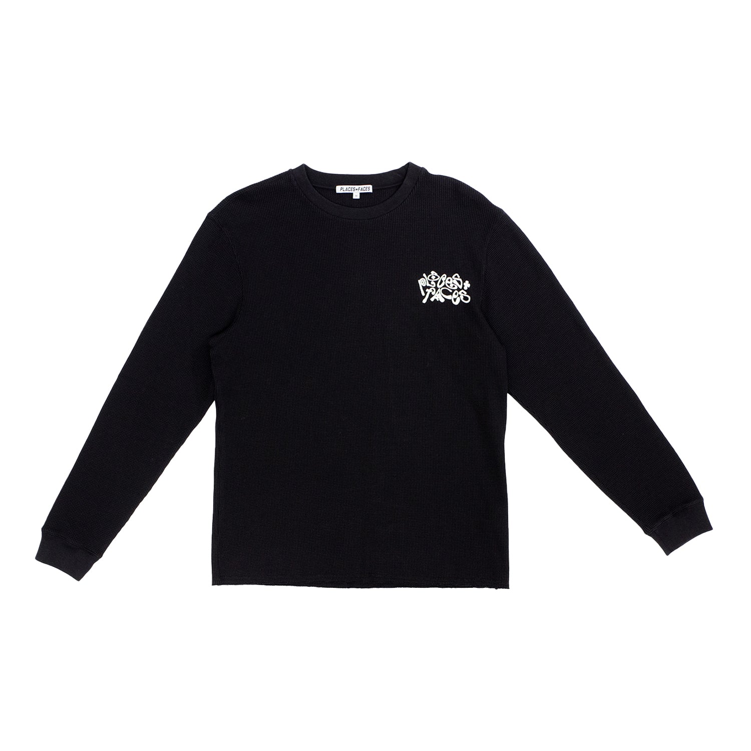 COZY WAFFLEKNIT - BLACK