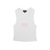 CURLY LOGO TANK - WHITE
