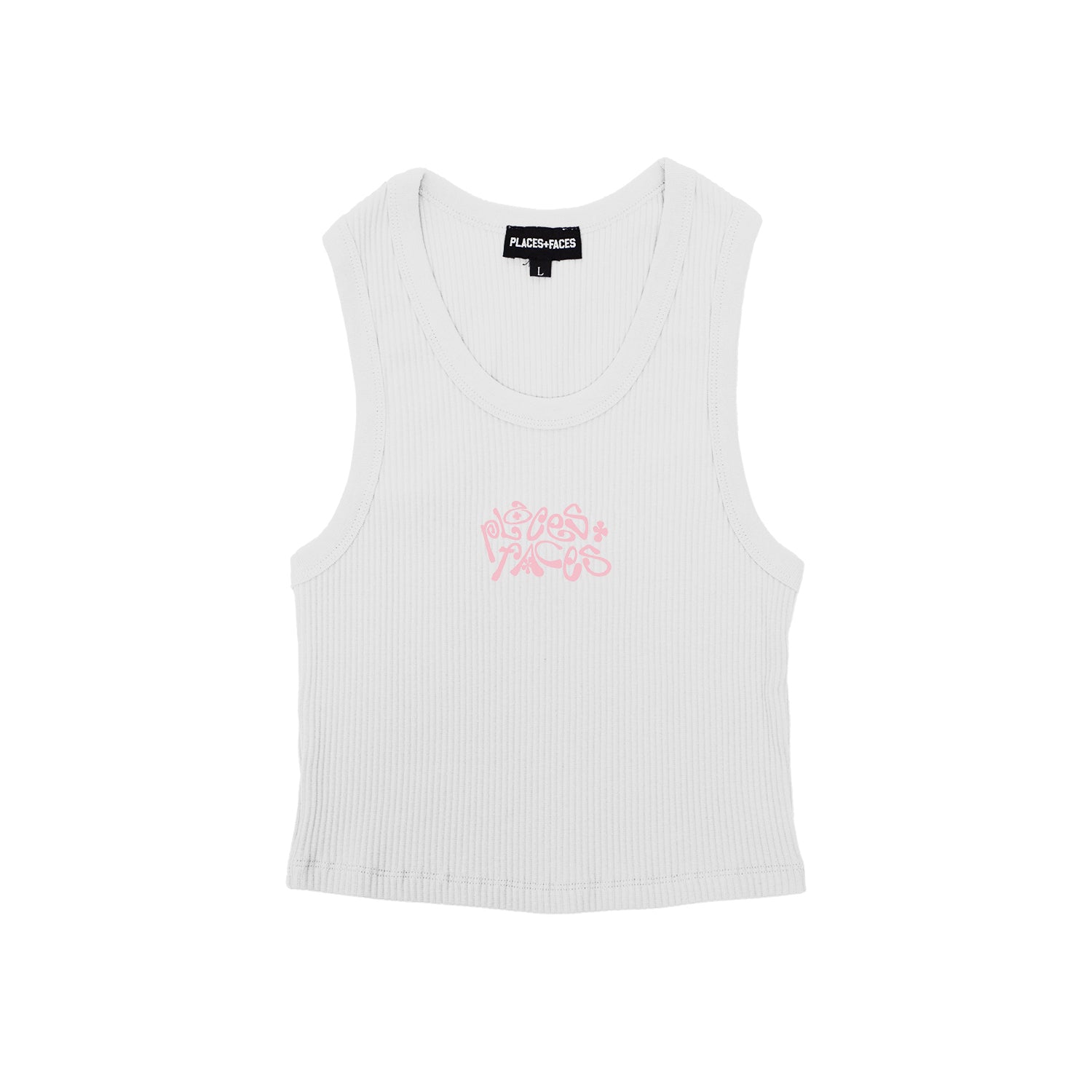 CURLY LOGO TANK - WHITE