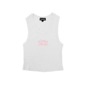 CURLY LOGO TANK - WHITE