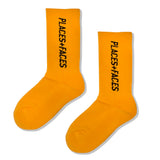 ORANGE P+F LOGO SOCKS