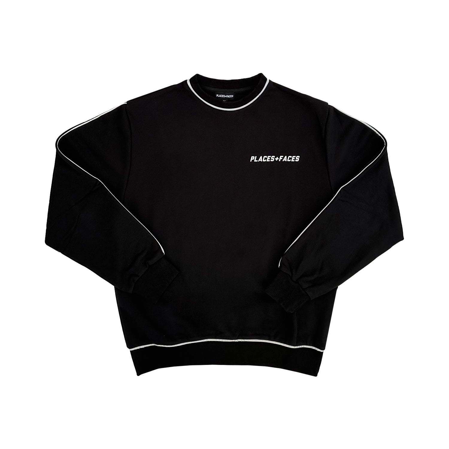 3M PIPING CREWNECK - BLACK