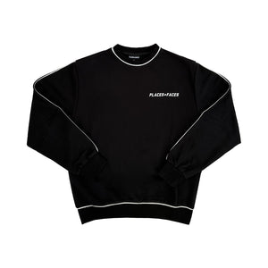 3M PIPING CREWNECK - BLACK