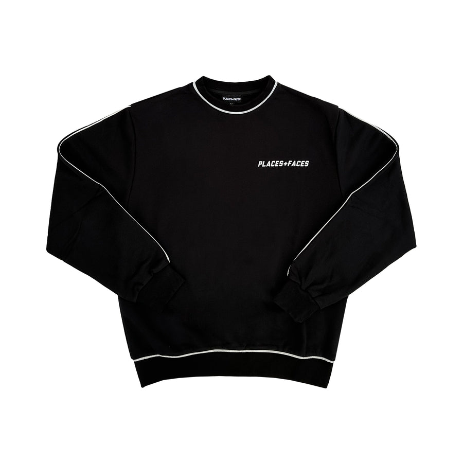 3M PIPING CREWNECK - BLACK
