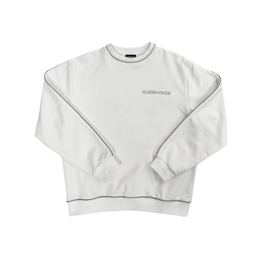 3M PIPING CREWNECK - WHITE
