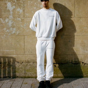 3M PIPING SWEATPANTS - WHITE
