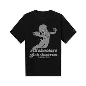 HEAVEN T-SHIRT - BLACK/REFLECTIVE (CLASSIC TEE)