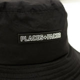 LOGO TAB BUCKET HAT - BLACK