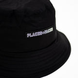 LOGO TAB BUCKET HAT - BLACK