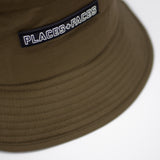 LOGO TAB BUCKET HAT - KHAKI