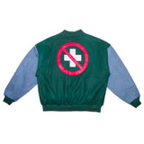 DENIM VARSITY JACKET