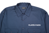 PLACES PLUS WORK SHIRT NAVY