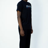 BROADCAST T-SHIRT  - BLACK