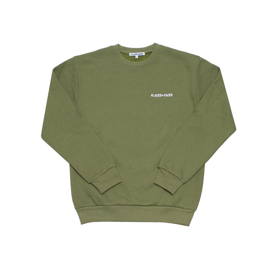 COZY CREWNECK - OLIVE GREEN