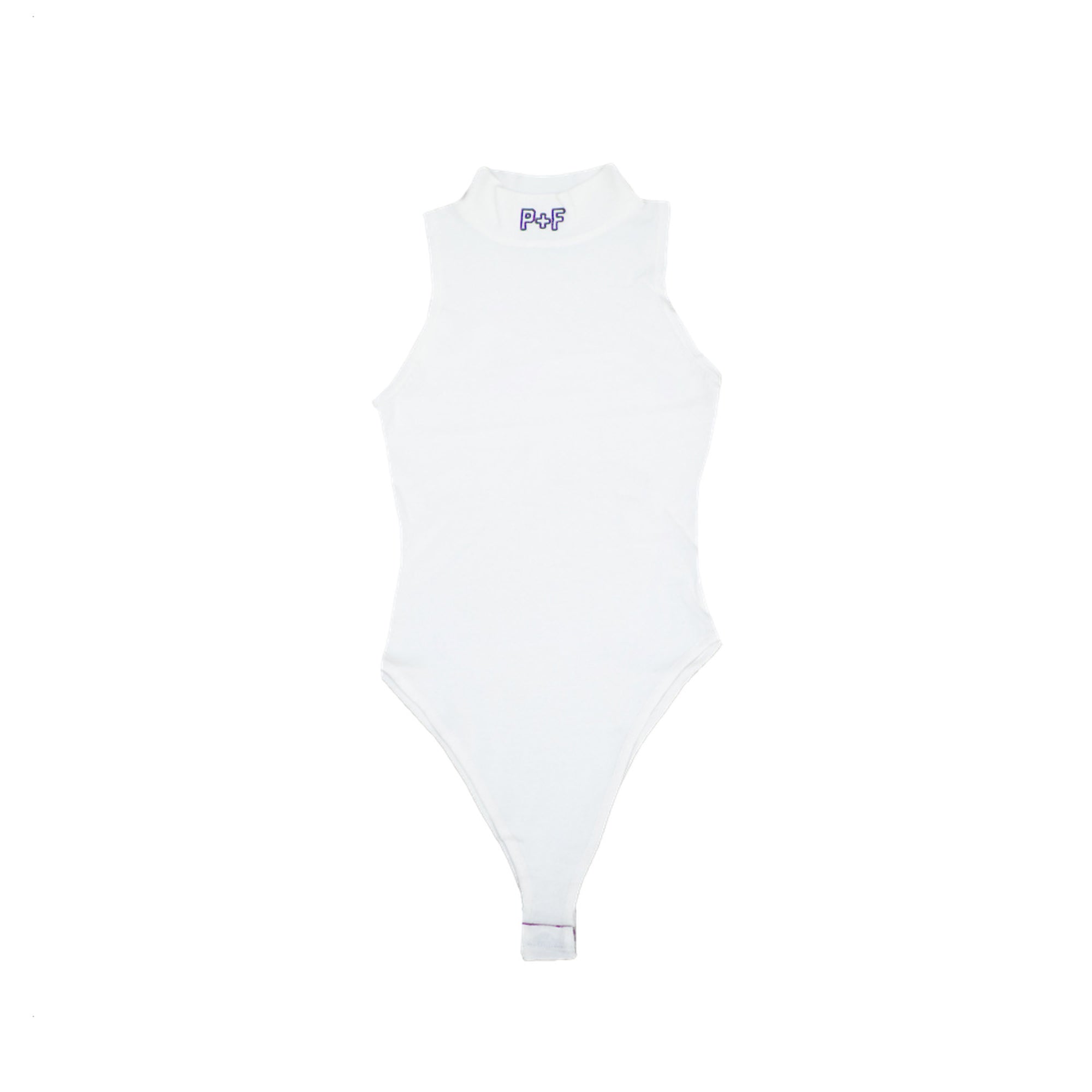 P+F BODYSUIT - WHITE/ NAVY